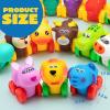 imageJOYIN Cartoon Cars Soft Rubber Toy Car Set Mini Vehicles Bath Toy Car for Toddlers Gift for Boys and Girls Easter Basket Stuffers Summer Beach and Pool Activity Party Favors for KidsAnimals