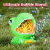 imageJOYIN Dinosaur Bubble Machine Bubble Blower with Solutions for Kids Summer Outdoor Indoor Toy Dinosaur Party Favor Kids Birthday Gift OrangeGreen