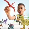 imageJOYIN Dinosaur Toys with Activity Play Mat ampamp Storage Cage 19 PCS Realistic Dinosaur Figures ampamp Trees for Toddlers Kids Ages 35 Ideal for Boys and Girls Gift