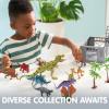 imageJOYIN Dinosaur Toys with Activity Play Mat ampamp Storage Cage 19 PCS Realistic Dinosaur Figures ampamp Trees for Toddlers Kids Ages 35 Ideal for Boys and Girls Gift