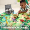 imageJOYIN Dinosaur Toys with Activity Play Mat ampamp Storage Cage 19 PCS Realistic Dinosaur Figures ampamp Trees for Toddlers Kids Ages 35 Ideal for Boys and Girls Gift