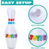 imageJOYIN Giant Inflatable Bowling Set for Kids and Adults Christmas Birthday Party Games Kids Education Motor Skills ToysClassic bowling