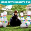 imageJOYIN Giant Inflatable Bowling Set for Kids and Adults Christmas Birthday Party Games Kids Education Motor Skills ToysClassic bowling