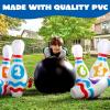 imageJOYIN Giant Inflatable Bowling Set for Kids and Adults Christmas Birthday Party Games Kids Education Motor Skills ToysEducational Bowling