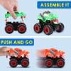 imageJOYIN Kids Craft Kit Build ampamp Paint Your Own Monster Car Art ampamp Craft Kit DIY Toy Set Make Your Own Monster Friction Powered Truck Presents for Kids