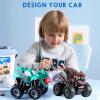 imageJOYIN Kids Craft Kit Build ampamp Paint Your Own Monster Car Art ampamp Craft Kit DIY Toy Set Make Your Own Monster Friction Powered Truck Presents for Kids