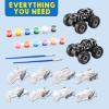 imageJOYIN Kids Craft Kit Build ampamp Paint Your Own Monster Car Art ampamp Craft Kit DIY Toy Set Make Your Own Monster Friction Powered Truck Presents for Kids