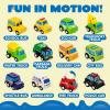 imageJOYIN Kids Play Rugs  12 PullBack Vehicle Set  Durable Carpet Playmat Rug  City Pretend Play  Toddler Car Track RugCity view