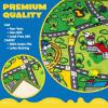 imageJOYIN Kids Play Rugs  12 PullBack Vehicle Set  Durable Carpet Playmat Rug  City Pretend Play  Toddler Car Track RugCommunity view