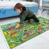 imageJOYIN Kids Play Rugs  12 PullBack Vehicle Set  Durable Carpet Playmat Rug  City Pretend Play  Toddler Car Track RugCommunity view