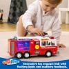 imageJOYIN LED Fire Truck Toy for Toddlers  LED Projections ampamp Sirens Bump and Go Fire Engine Trucks with Mode Switch ampamp Volume Control BoysampampGirls Firetruck Kids Birthday