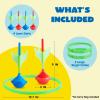 imageJOYIN Lawn Darts Game Set for Kids and Adults  Glow in The Dark Outdoor Lawn Games for Adults and Family Soft Tip Darts Set for Kids Camping Outside Yard