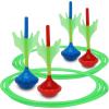 imageJOYIN Lawn Darts Game Set for Kids and Adults  Glow in The Dark Outdoor Lawn Games for Adults and Family Soft Tip Darts Set for Kids Camping Outside Yard