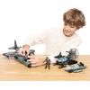 imageJOYIN Military Toy Set Airplane Role Play Fighter Jet with Soliders Army Men Action Figures Snowmobile Kayak Boat Army Toys for Boys Age 47 Kids Birthday Easter Presents