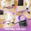 imageJOYIN Pink Ankle Skip Ball with Flashing Lights Toy for Kids Indoor ampamp Outdoor Flashing Swing Ball Foldable Sports Toy Birthday Gifts for Kids 3 4 5 Violet