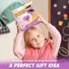 imageJOYIN Pink Ankle Skip Ball with Flashing Lights Toy for Kids Indoor ampamp Outdoor Flashing Swing Ball Foldable Sports Toy Birthday Gifts for Kids 3 4 5 Violet