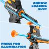 imageJOYIN Pink Bow and Arrow Set for Girls LED Light Up Archery Toy Set with 9 Suction Cup Arrows Target ampamp Arrow Case Christmas Indoor Outdoor Activity Toy for Kids Girls Ages 312Navy Blue