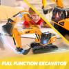 imageJOYIN Remote Control Excavator Toys for Boys 24Ghz RC Play Excavator with Light Construction Toys for Boys 35 47 812 Year Old Kids Christmas Birthday PresentExcavators