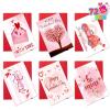 imageJOYIN Set of 72 Valentines Day Cards with Envelopes Pink Greeting Card for Hearts Day Kids Classroom Exchange Wedding Cards Valentines Party Favor 6 Designs