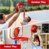 imageJOYIN Toddler Basketball Hoop Indoor Adjustable Basketball Goal for Kids with 4 Balls Game Toys for Playroom Pool Outdoor Birthday Gift for Baby Boys Girls Age 1 2 3 4  Air Pump IncludedBlue and Orange