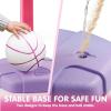 imageJOYIN Toddler Basketball Hoop Indoor Adjustable Basketball Goal for Kids with 4 Balls Game Toys for Playroom Pool Outdoor Birthday Gift for Baby Boys Girls Age 1 2 3 4  Air Pump IncludedPink and Purple