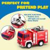 imageJOYIN Toddler Truck Toys for 3 4 5 6 7 Year Old Boys  Police Car Toy Set Emergency Vehicle Playset Friction Powered Car with Lights and Sounds Christmas Birthday Gifts for Boys Girls Age 39Fire Vehicle Playset