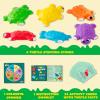 imageJOYIN Turtle Balance Stepping Stones 6 Pcs Kids Turtle Jumping Stones Steps Stones Up to 265 Ibs Toddler Obstacle Course Coordination Game Toys for Ages 3 Years and UP Indoor or Outdoor Play