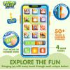 imageJOYIN Upgraded Toy Phone and Remote Control Set 90 Music and Learning Phrases Baby Toys 612 Months Toddler Birthday Gifts for 1 2 3 Year Old Girs Boy