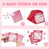 imageJOYIN Valentines Day Bingo Game Cards 5x5  28 Players for Kids Party Gift School Classroom Love Supplies Family Entertainment Activities
