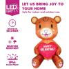 imageJoiedomi 5 FT Valentines Day Inflatable Brown Bear with Sweet Heart Lighted LED Blow Up Decoration Valentines Gift for Couples Wedding Propose Holiday Indoor Decoration Yard Decor Party Supplies
