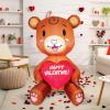 imageJoiedomi 5 FT Valentines Day Inflatable Brown Bear with Sweet Heart Lighted LED Blow Up Decoration Valentines Gift for Couples Wedding Propose Holiday Indoor Decoration Yard Decor Party Supplies