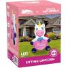 imageJoiedomi 5 FT Valentines Inflatable Cute Unicorn with Sweet Heart Blow up Yard Decoration with Buildin LED Lights Valentine Romantic Holiday Decor for Wedding Propose Indoor Yard Decor Party Supply