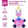 imageJoiedomi 5 FT Valentines Inflatable Cute Unicorn with Sweet Heart Blow up Yard Decoration with Buildin LED Lights Valentine Romantic Holiday Decor for Wedding Propose Indoor Yard Decor Party Supply
