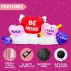 imageJoiedomi 6 FT Long Valentines Day Inflatable Hearts Blow Up Hearts Patch with Buildin LED Lights Inflatable Valentine Romantic Holiday Decor for Wedding Propose Indoor Yard Decor Party Supplies