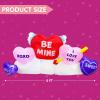 imageJoiedomi 6 FT Long Valentines Day Inflatable Hearts Blow Up Hearts Patch with Buildin LED Lights Inflatable Valentine Romantic Holiday Decor for Wedding Propose Indoor Yard Decor Party Supplies
