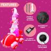 imageJoiedomi 6 FT Valentines Day Inflatable Stacking Gnomes with LED Lights Valentine Blow Up Romantic Holiday Decor for Wedding Propose Indoor Yard Decor Party Supplies