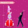 imageJoiedomi 6 FT Valentines Day Inflatable Stacking Gnomes with LED Lights Valentine Blow Up Romantic Holiday Decor for Wedding Propose Indoor Yard Decor Party Supplies