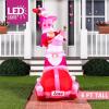 imageJoiedomi 6 FT Valentines Day Inflatable Stacking Gnomes with LED Lights Valentine Blow Up Romantic Holiday Decor for Wedding Propose Indoor Yard Decor Party Supplies