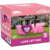 imageJoiedomi 9 FT Long Valentine Inflatable Love Letters with Buildin LED Lights Blow up Valentine Romantic Holiday Decor for Wedding Propose Outdoor Indoor Yard Party Supplies