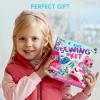 imageKlever Kits 7 Sewing Projects My First Kids Sewing Kit Easy DIY Arts and Crafts for Girls Craft Kits Birthday Gifts for Kids Aged 6 Unicorn and Mermaid Pillow
