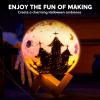 imageKlever Kits DIY 3D Moon Night Light Paint Your Own Moon Lamp Kit Galaxy Lamp Arts and Crafts Kit School Activities Birthday Gifts for Kids Girls BoysMoon