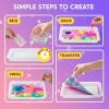 imageKlever Kits Marbling Paint for Kids Metallic Gold Water Marble Paint Art Arts and Crafts for Girls ampamp Boys 612 Years Old Craft Kits Birthday Gifts Ideas Activities Toys