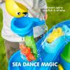 imagePlayAct Water Table for Toddlers 3Tier Water Sand Table Outdoor Play Toys for Kids Ages 2 3 4 Includes 18 PCS Accessories Ideal for Summer Beach Backyard Activities 26quot x 17quot x 30quot