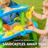 imagePlayAct Water Table for Toddlers 3Tier Water Sand Table Outdoor Play Toys for Kids Ages 2 3 4 Includes 18 PCS Accessories Ideal for Summer Beach Backyard Activities 26quot x 17quot x 30quot