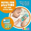 imagePretend Toddler Play Phone Learning Toy Phone SetKeyfob Key Toy and Credit Cards Set Kids Cellphone Girls Boys Birthday Gifts for 1 2 3 Year OldBaby Blue Kids Presents Gift for ChristmasBlue
