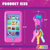 imagePretend Toddler Play Phone Learning Toy Phone SetKeyfob Key Toy and Credit Cards Set Kids Cellphone Girls Boys Birthday Gifts for 1 2 3 Year OldBaby Blue Kids Presents Gift for ChristmasMulticolor Pink