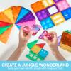 imageSYNCFUN 66PCS Magnetic Building Tiles Toys for Toddler 2D ampamp 3D Magnet Tiles Durable and Creative STEM Building Toys for Kids Aged 35 48 Educational Gift66PCS