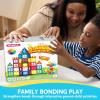 imageSYNCFUN 66PCS Magnetic Building Tiles Toys for Toddler 2D ampamp 3D Magnet Tiles Durable and Creative STEM Building Toys for Kids Aged 35 48 Educational Gift66PCS