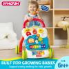 imageSYNCFUN Baby Learning Walker 2 in 1 Sit to Stand Learning Toys Baby Toys 612 Months Educational Present for 1 Year Old Push Walker Gift with Wheels for Infant Boys Girls