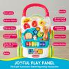 imageSYNCFUN Baby Learning Walker 2 in 1 Sit to Stand Learning Toys Baby Toys 612 Months Educational Present for 1 Year Old Push Walker Gift with Wheels for Infant Boys Girls